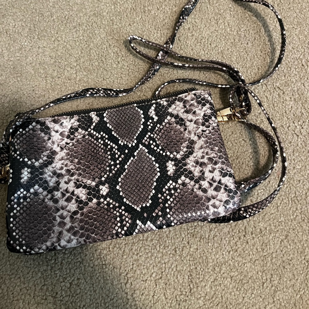 Caroline Hill Mini Purse Snake Print